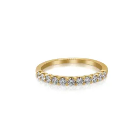0.35 Carat Natural Diamond Band in 14K Yellow Gold