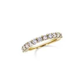 1.00 CT Round Diamond 14K Yellow Gold Band