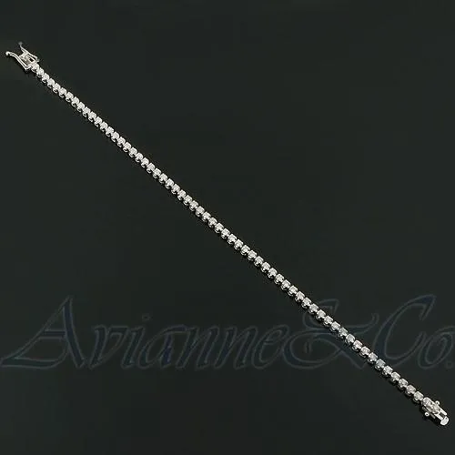 14K Solid White Gold Womens Diamond Tennis Bracelet 1.50 Ctw