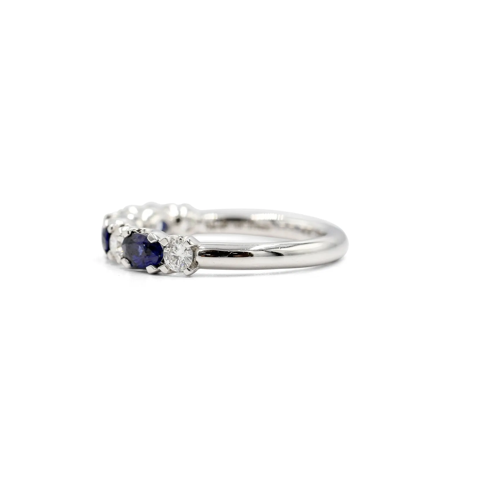 14kw 5-Stone Oval Sapphire & Diamond Ring