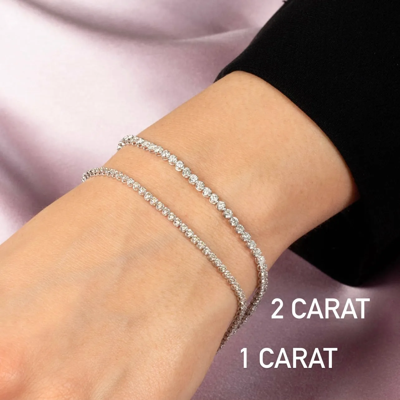 2 Carat Diamond Tennis Bracelet 14K