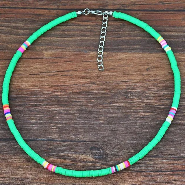 20 Colors Polymer Clay Necklace