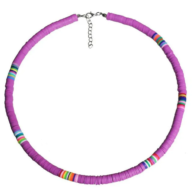20 Colors Polymer Clay Necklace