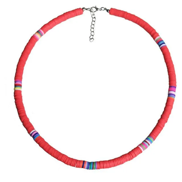 20 Colors Polymer Clay Necklace