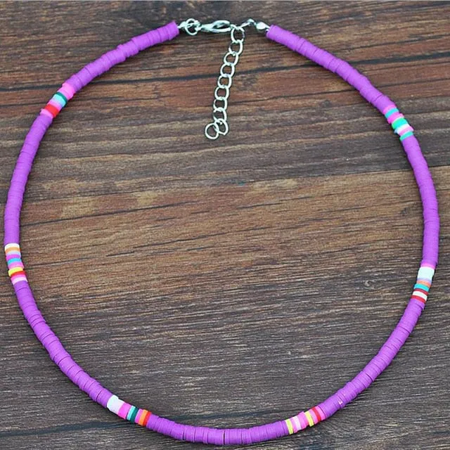 20 Colors Polymer Clay Necklace