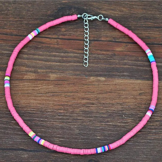 20 Colors Polymer Clay Necklace