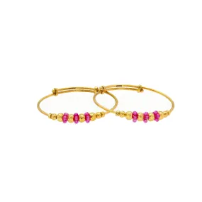 22K Gold Baby Bangles