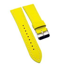 24mm Yellow Ostrich Leather Watch Strap