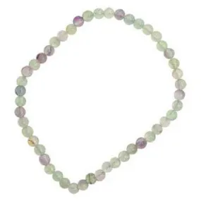 4mm Fluorite stretch bracelet
