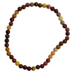4mm Mookaite Jasper stretch bracelet