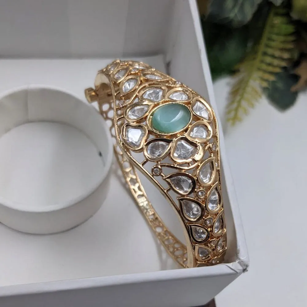 Aamrapali Gold Plated AD Openable Bangle