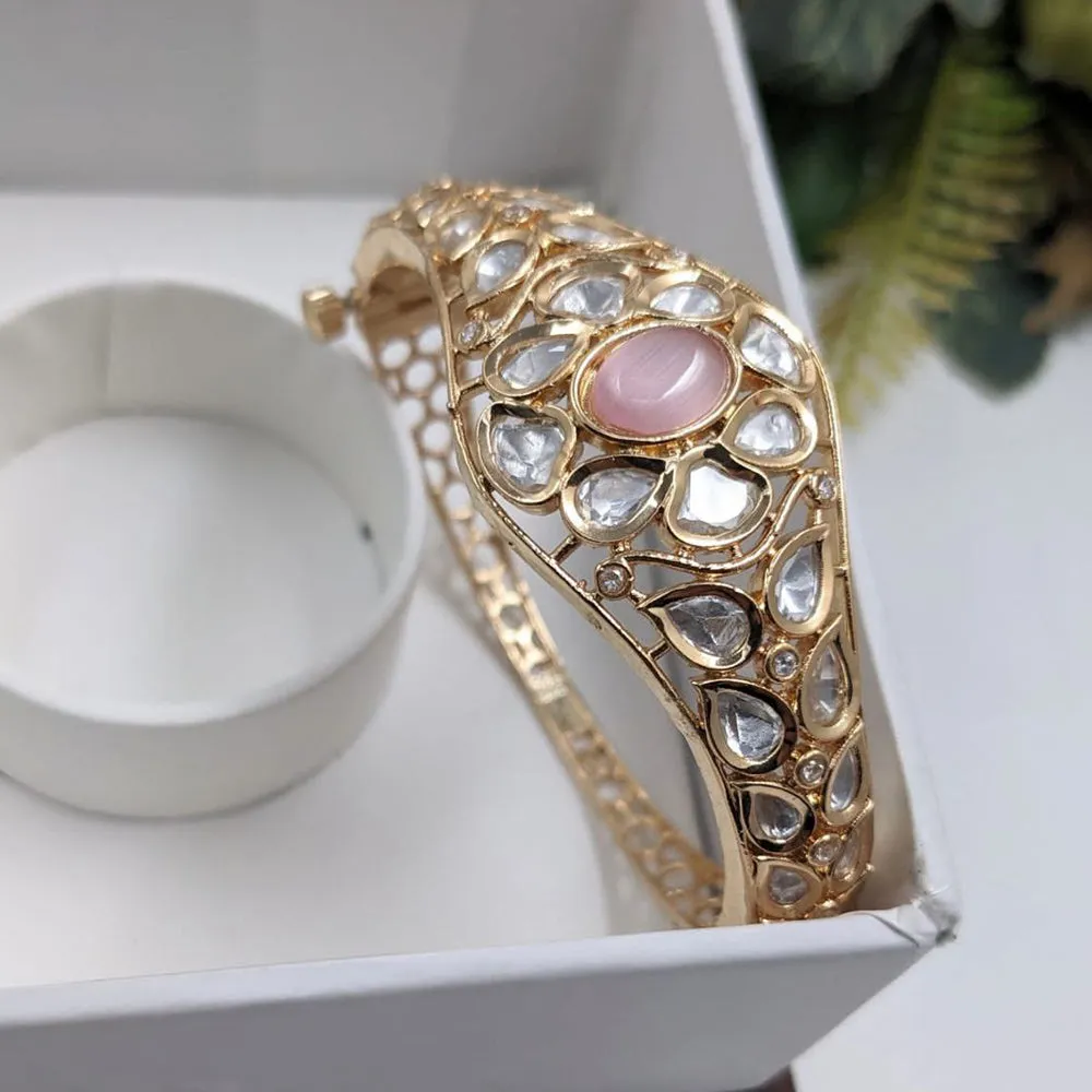 Aamrapali Gold Plated AD Openable Bangle