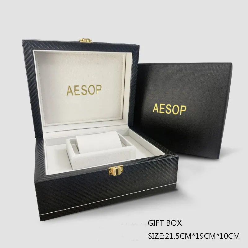 AESOP AAA   Real Double Tourbillon Movement Men&#39;s Mechanical Watches Original Brand Men&#39;s Watch Luxury Sapphire Waterproof Clock