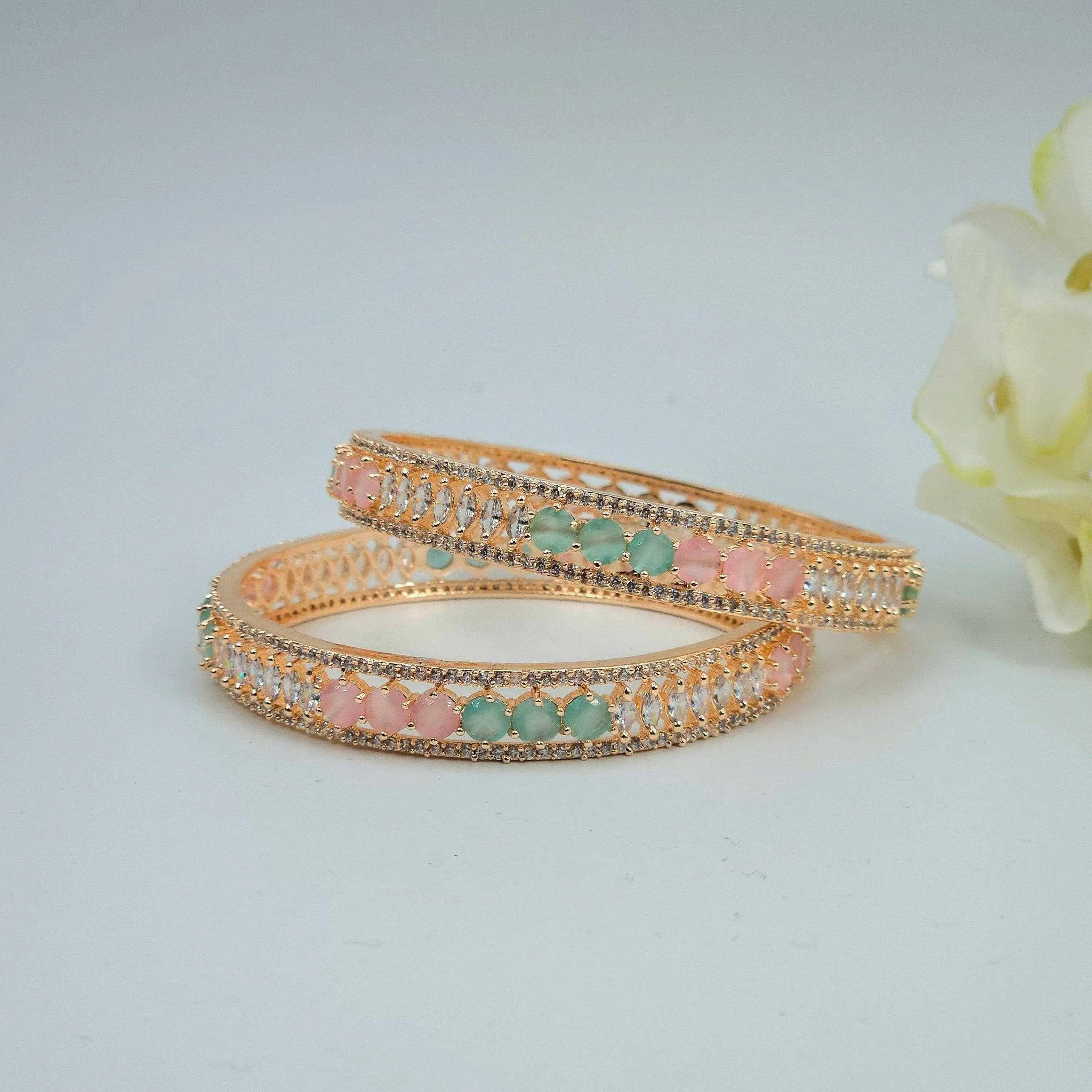 Bangles Set - Mint Pink