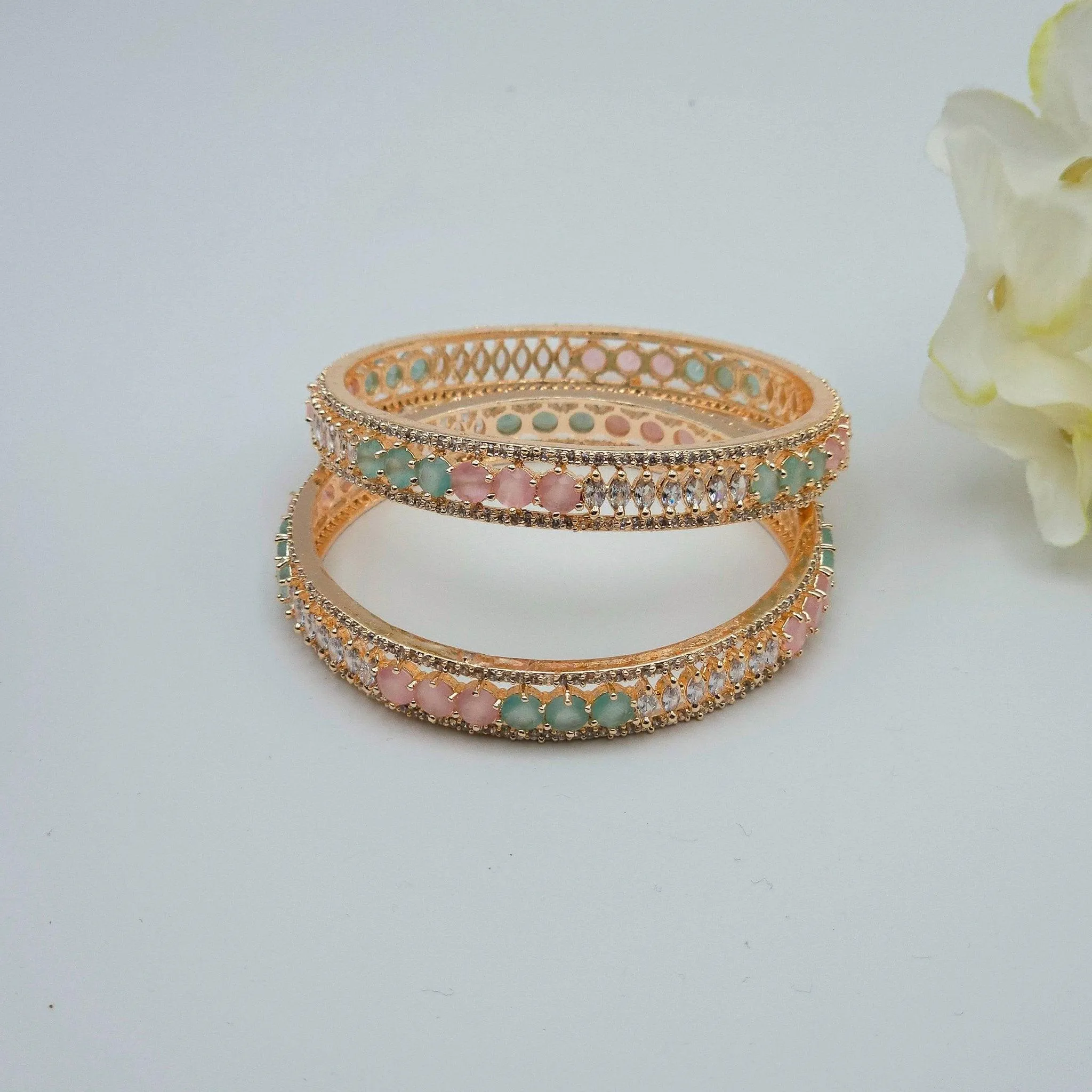 Bangles Set - Mint Pink