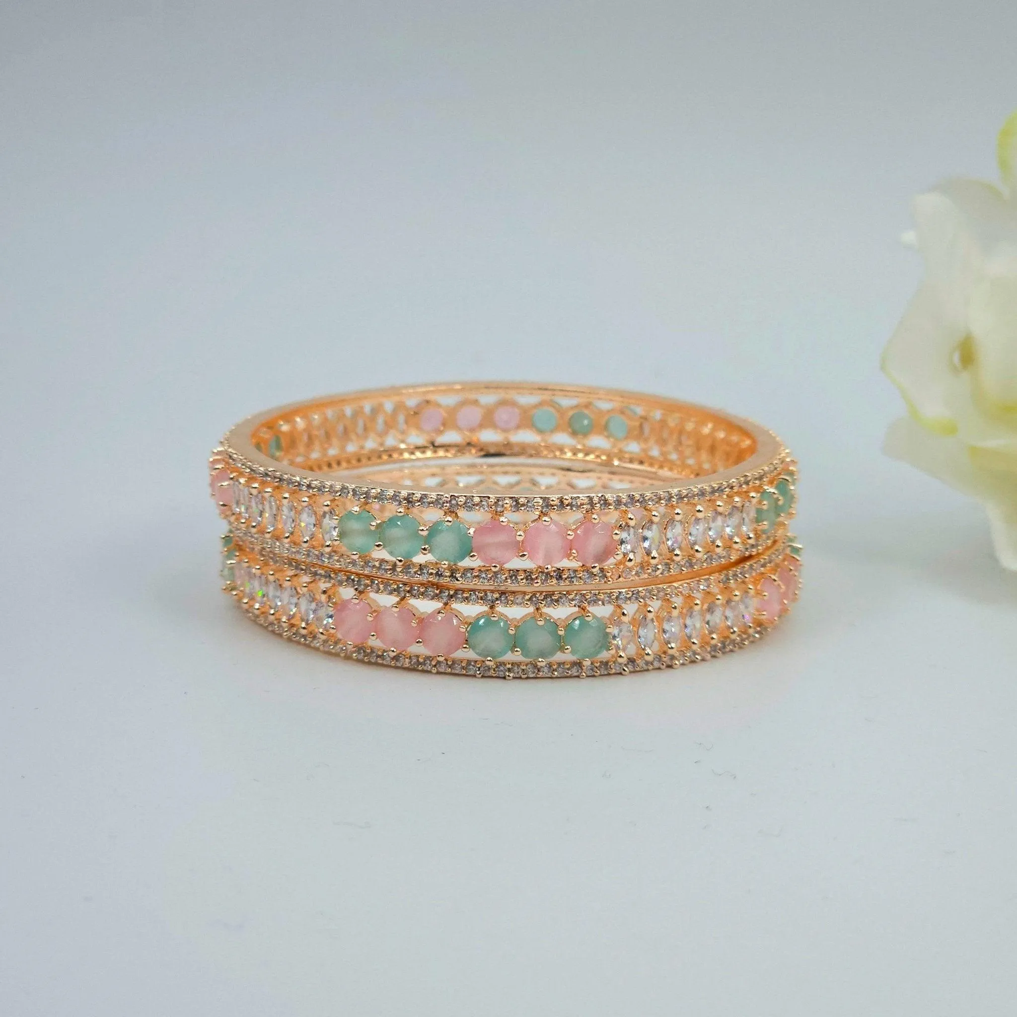 Bangles Set - Mint Pink