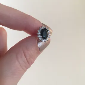 Black Diamante Stud Earring