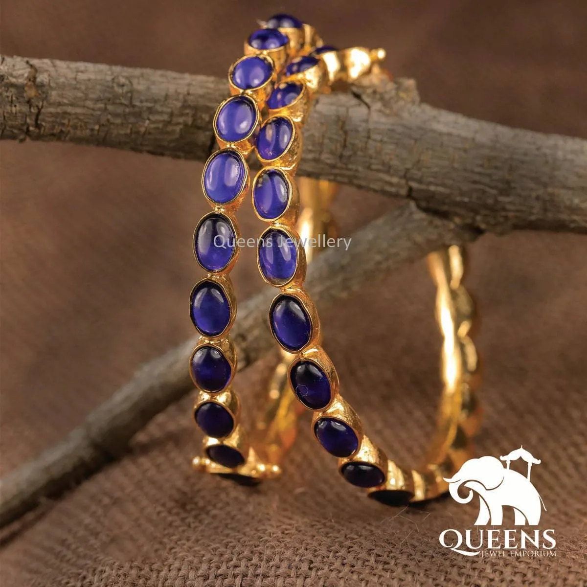 BLUE KUCHAL BANGLES