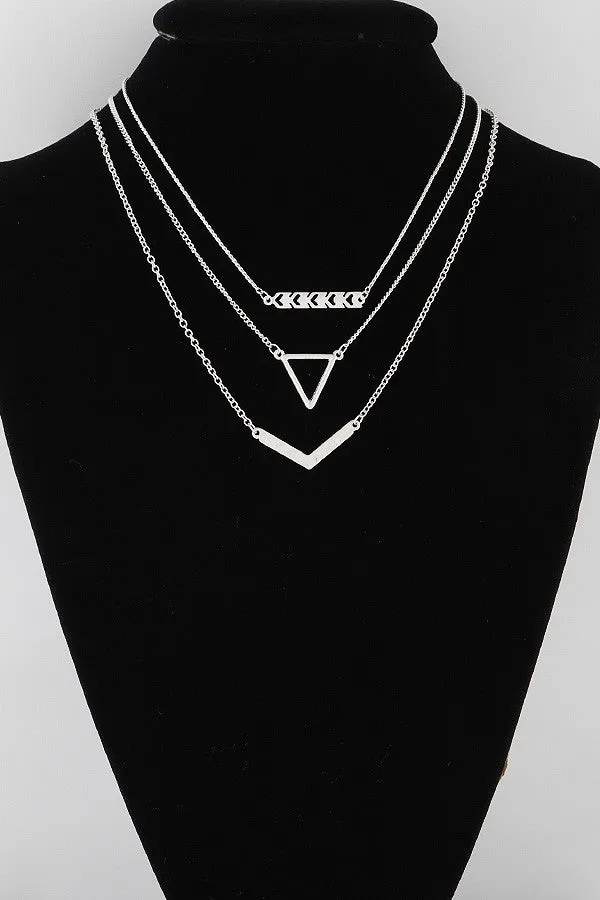 Chevron Necklace Set