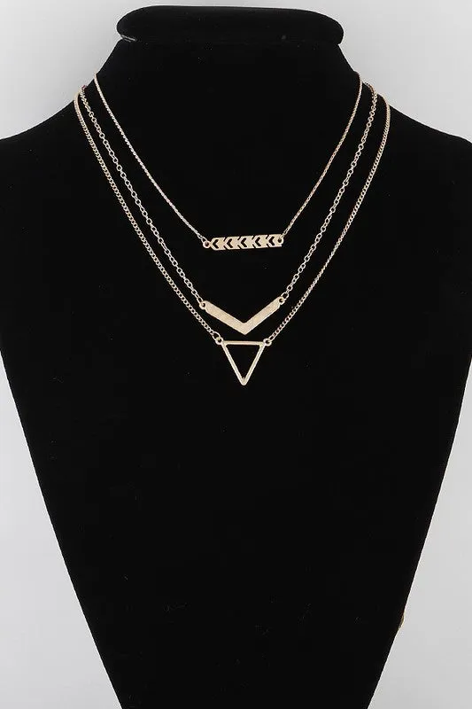 Chevron Necklace Set