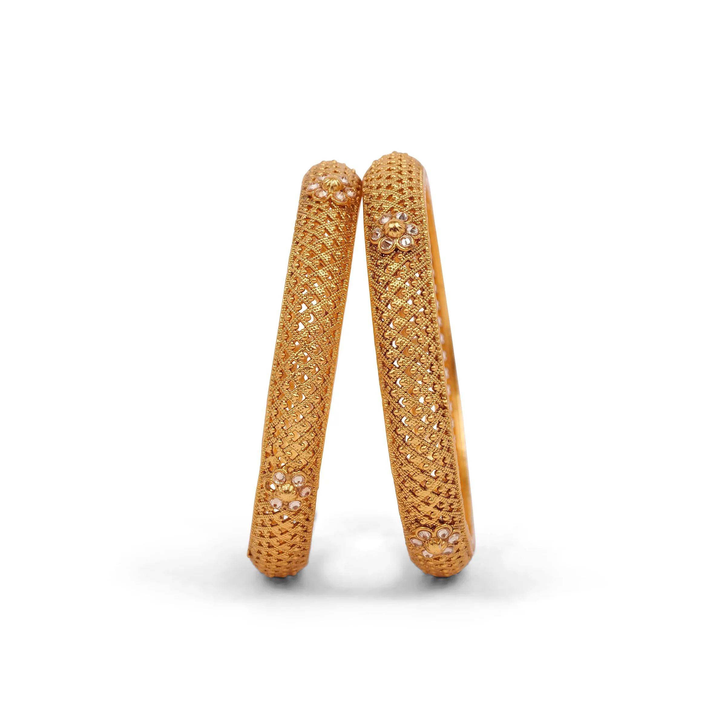 Classic Floral Filigree Bangles