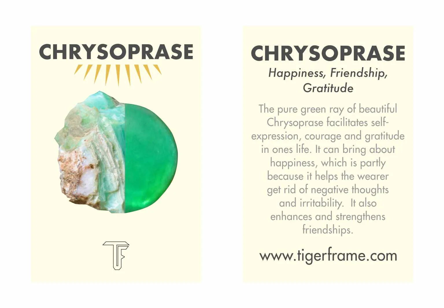 CRYSTAL PULL THROUGH EARRINGS - CHRYSOPRASE - SILVER