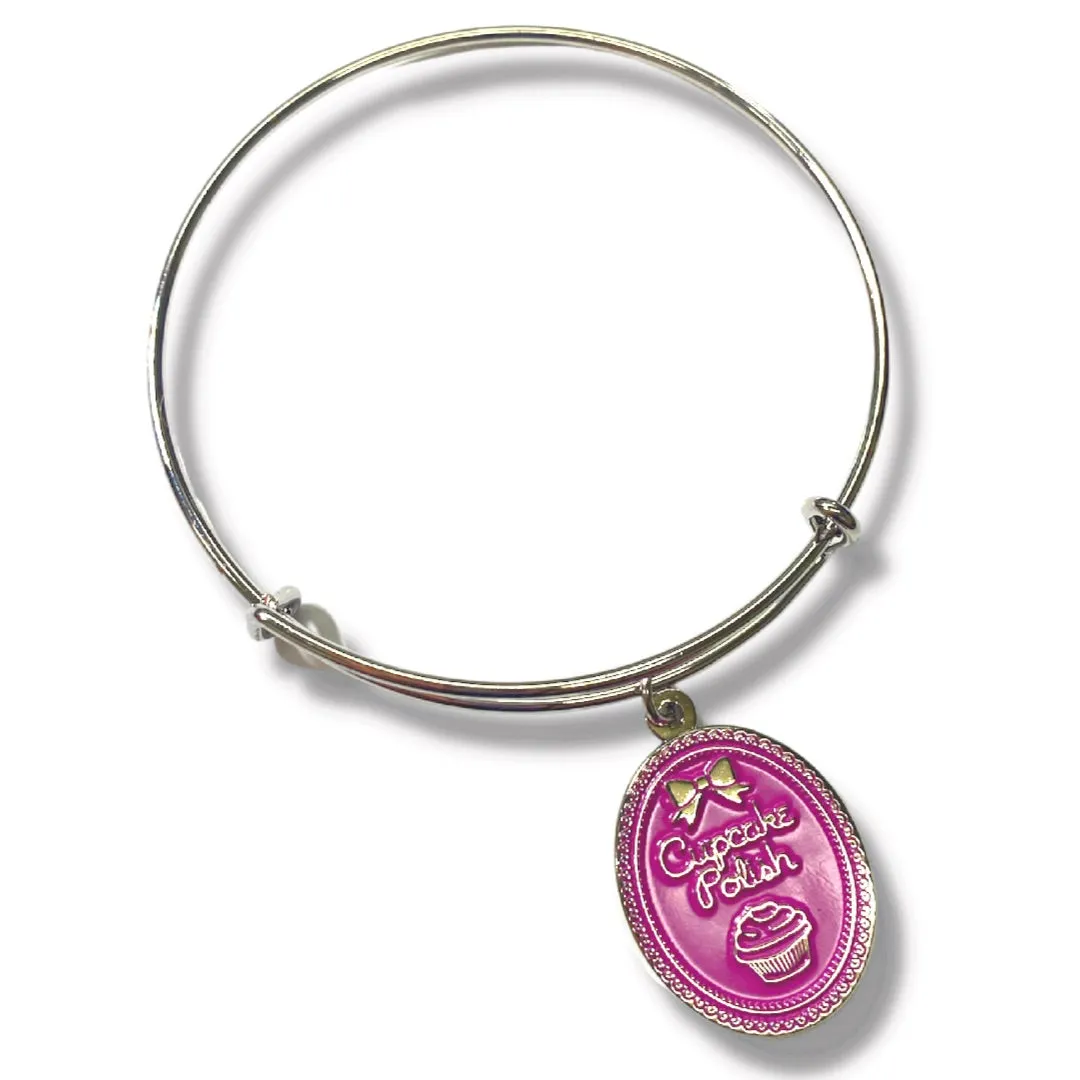 Cupcake Polish logo Charm Bracelet