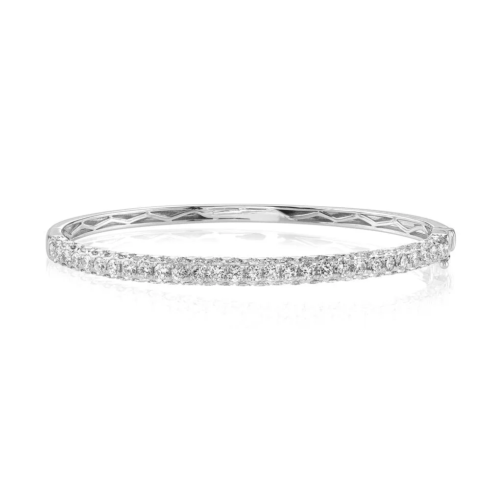 DIAMOND 3 SIDED BANGLE, 1/2