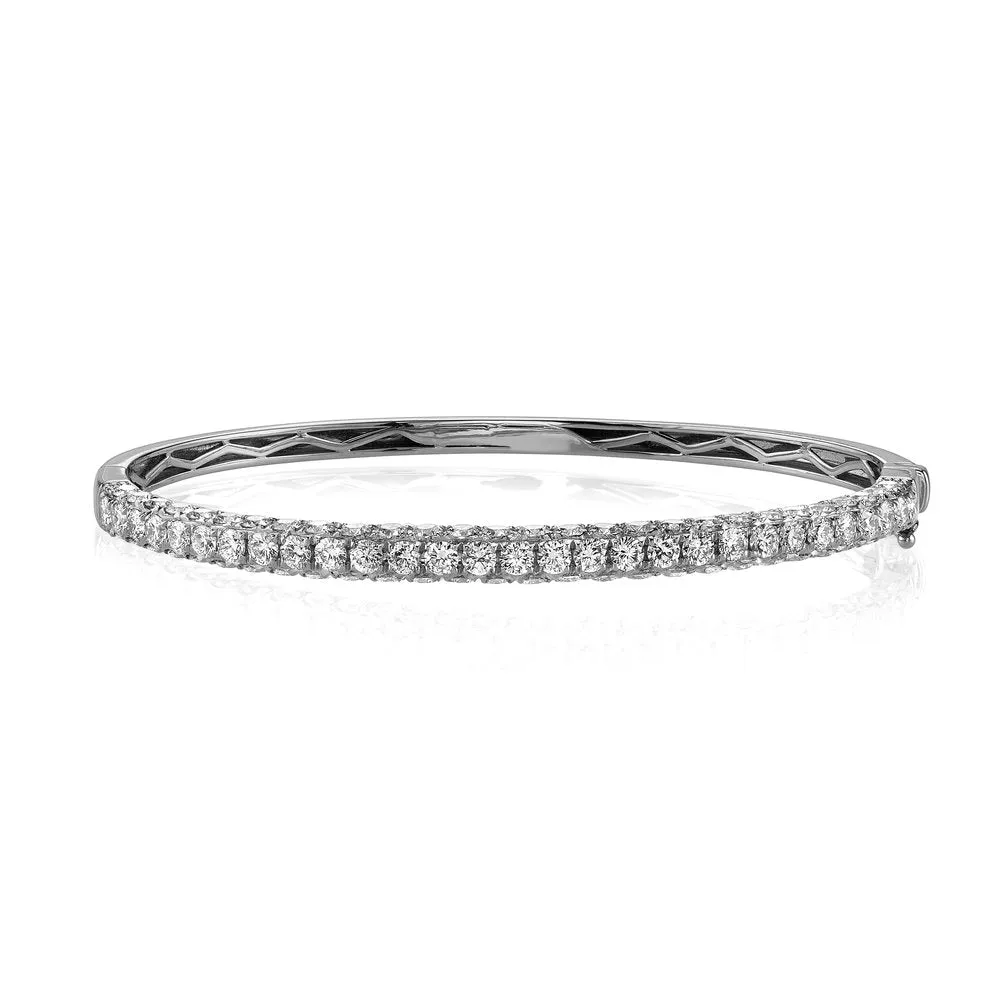 DIAMOND 3 SIDED BANGLE, 1/2