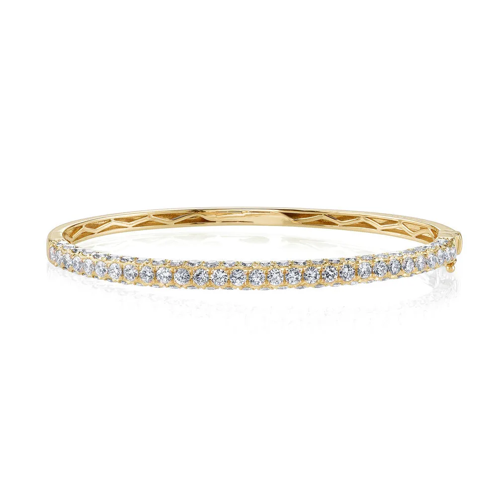 DIAMOND 3 SIDED BANGLE, 1/2