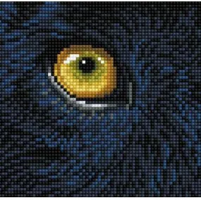 DIY Diamond Dotz Black Panther Spy Animal Eyes Facet Wall Hanging Picture Kit