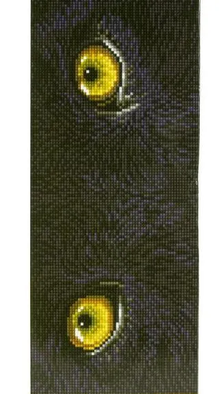 DIY Diamond Dotz Black Panther Spy Animal Eyes Facet Wall Hanging Picture Kit