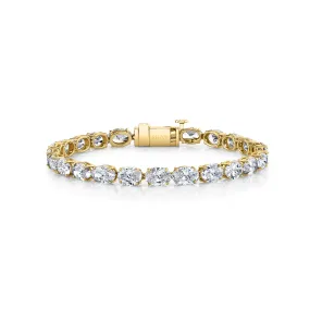 EAST WEST DIAMOND OVAL TENNIS BRACELET