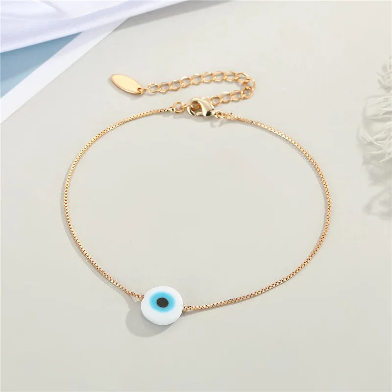 Evil Eye Beaded Ankle Bracelet For Women