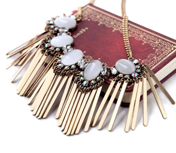 Fan Flare Opal Necklace