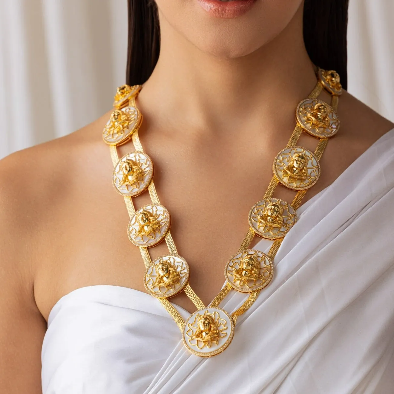 Gilded Saga Gold-Plated Necklace