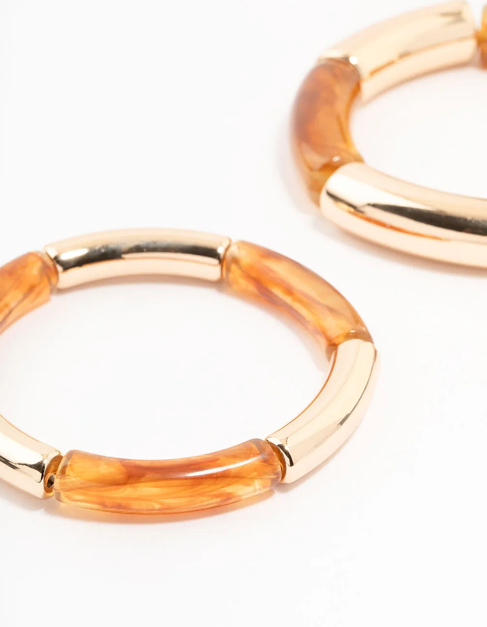 Gold & Resin  Bangles 2-Pack