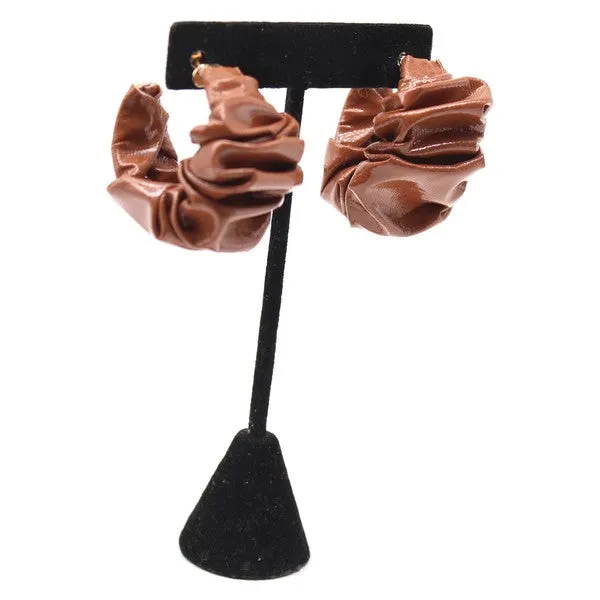 Half Hoop Scrunchy Earring