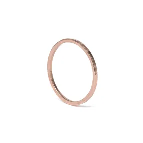 Hammered Stackable Ring in Rose Gold