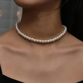 Imitation Pearl Choker