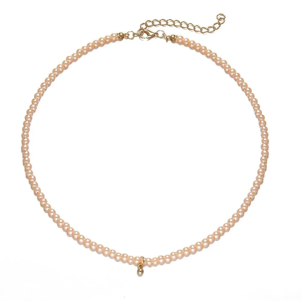 Imitation Pearl Choker