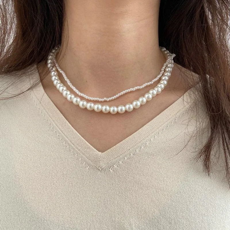 Imitation Pearl Choker