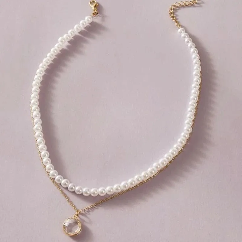 Imitation Pearl Choker