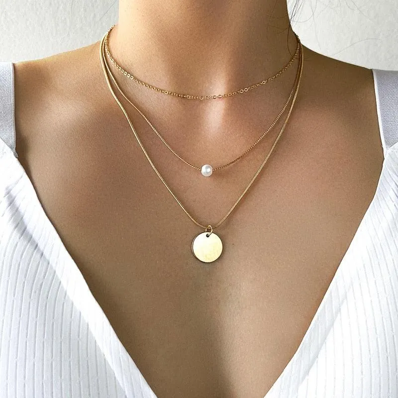 Imitation Pearl Choker