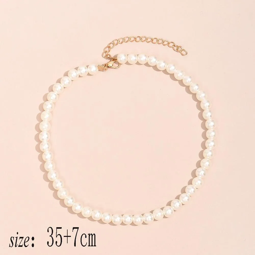 Imitation Pearl Choker