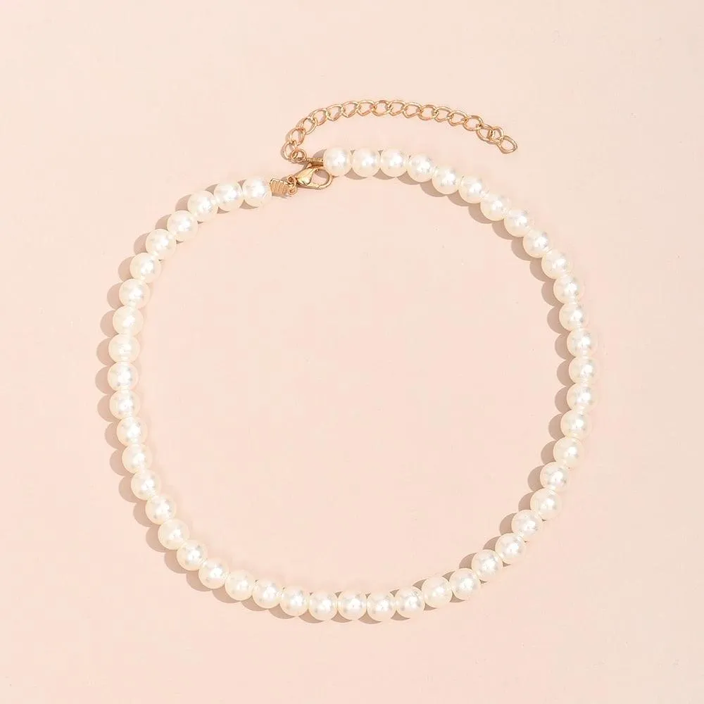 Imitation Pearl Choker