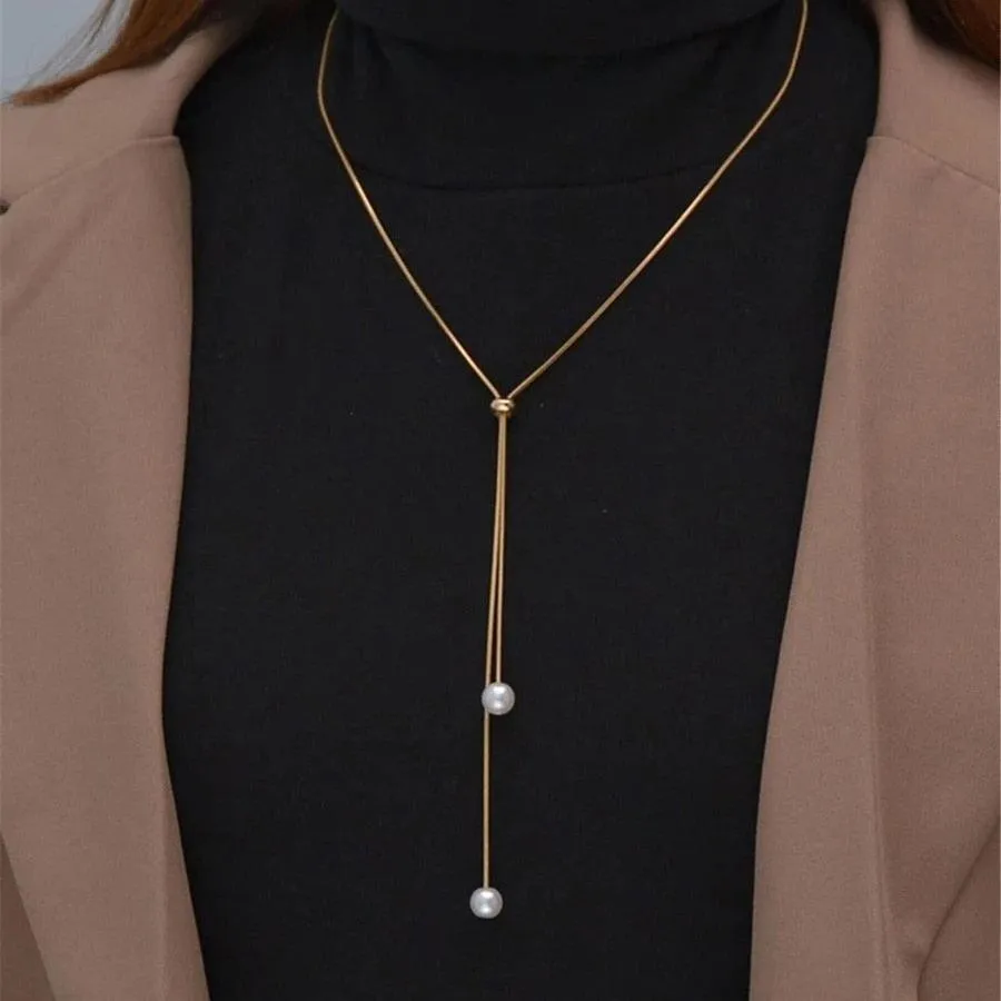 Imitation Pearl Choker