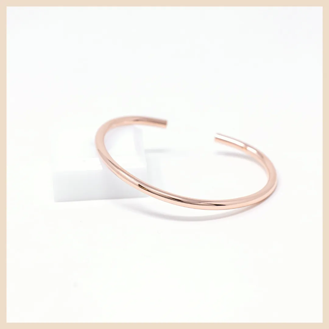 Journey  Rose Gold Bangle Cuff Bracelet