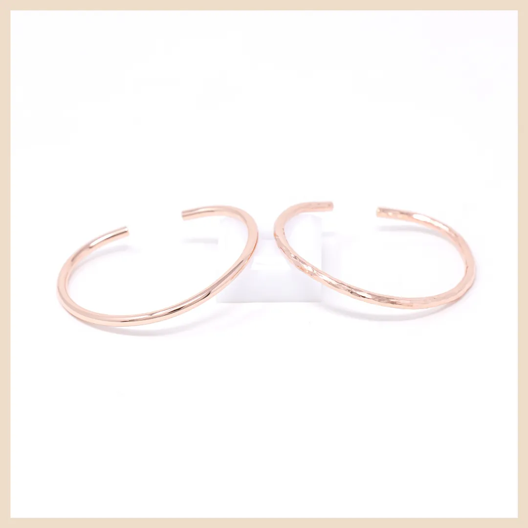 Journey  Rose Gold Bangle Cuff Bracelet