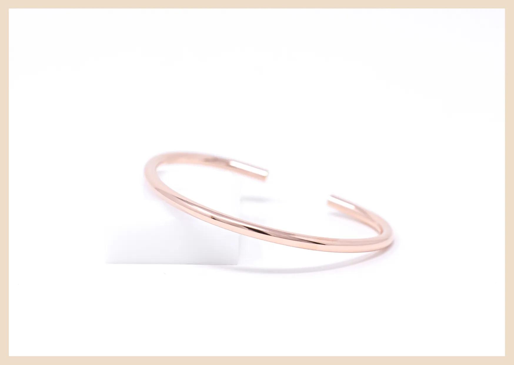 Journey  Rose Gold Bangle Cuff Bracelet